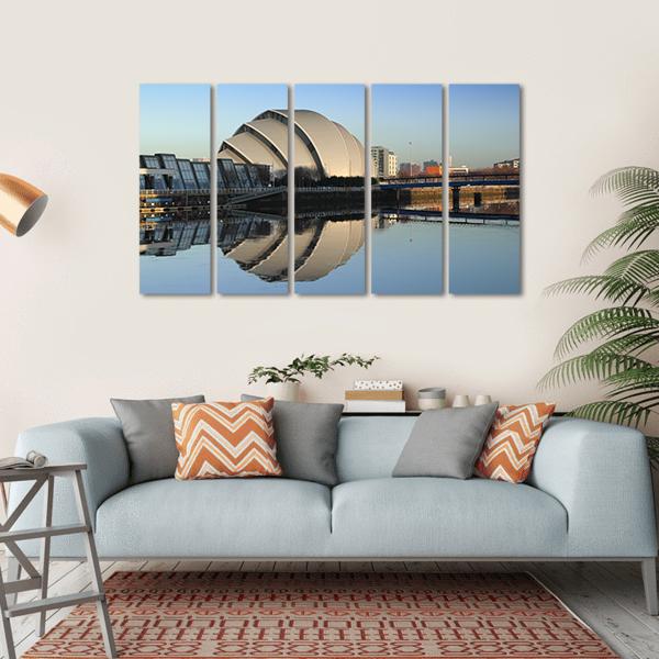 Glasgow Armadillo In Winter Canvas Wall Art-5 Horizontal-Gallery Wrap-22" x 12"-Tiaracle