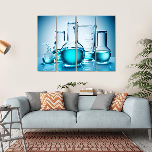 Laboratory Glassware Equipment Canvas Wall Art-4 Horizontal-Gallery Wrap-34" x 24"-Tiaracle
