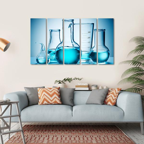 Laboratory Glassware Equipment Canvas Wall Art-5 Horizontal-Gallery Wrap-22" x 12"-Tiaracle