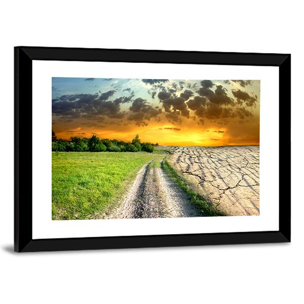 Global Warming Effect Canvas Wall Art-3 Horizontal-Gallery Wrap-25" x 16"-Tiaracle