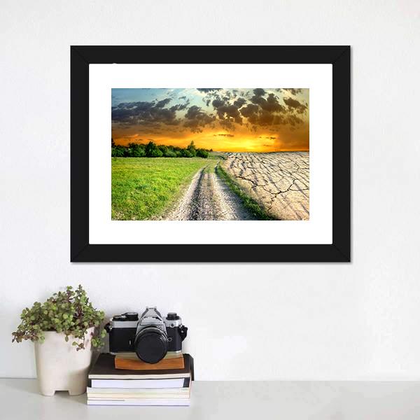 Global Warming Effect Canvas Wall Art-1 Piece-Framed Print-20" x 16"-Tiaracle