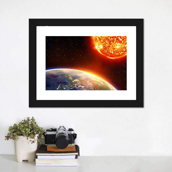 Global Warming In Europe Canvas Wall Art-1 Piece-Framed Print-20" x 16"-Tiaracle