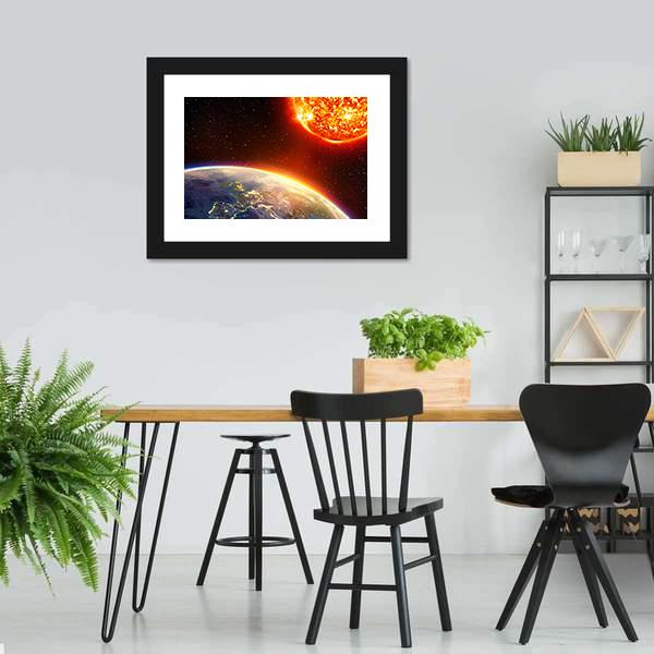 Global Warming In Europe Canvas Wall Art-3 Horizontal-Gallery Wrap-25" x 16"-Tiaracle