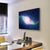 Glowing Galaxy Against Black Space Canvas Wall Art-3 Horizontal-Gallery Wrap-25" x 16"-Tiaracle