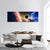 Comet & Glowing Planet Panoramic Canvas Wall Art-3 Piece-25" x 08"-Tiaracle