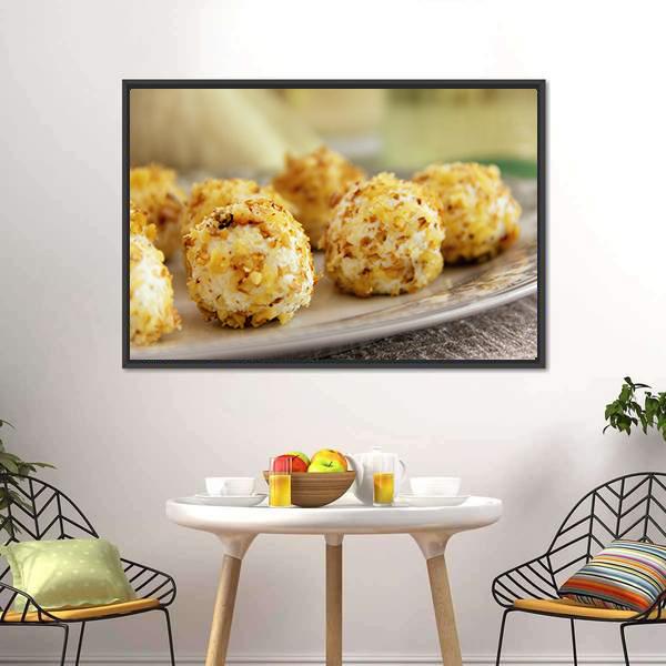 Goat Cheese Balls Canvas Wall Art-5 Horizontal-Gallery Wrap-22&quot; x 12&quot;-Tiaracle