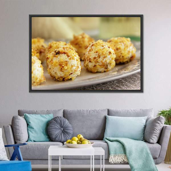 Goat Cheese Balls Canvas Wall Art-5 Horizontal-Gallery Wrap-22&quot; x 12&quot;-Tiaracle