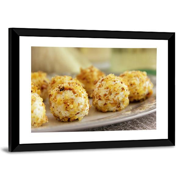 Goat Cheese Balls Canvas Wall Art-3 Horizontal-Gallery Wrap-25" x 16"-Tiaracle