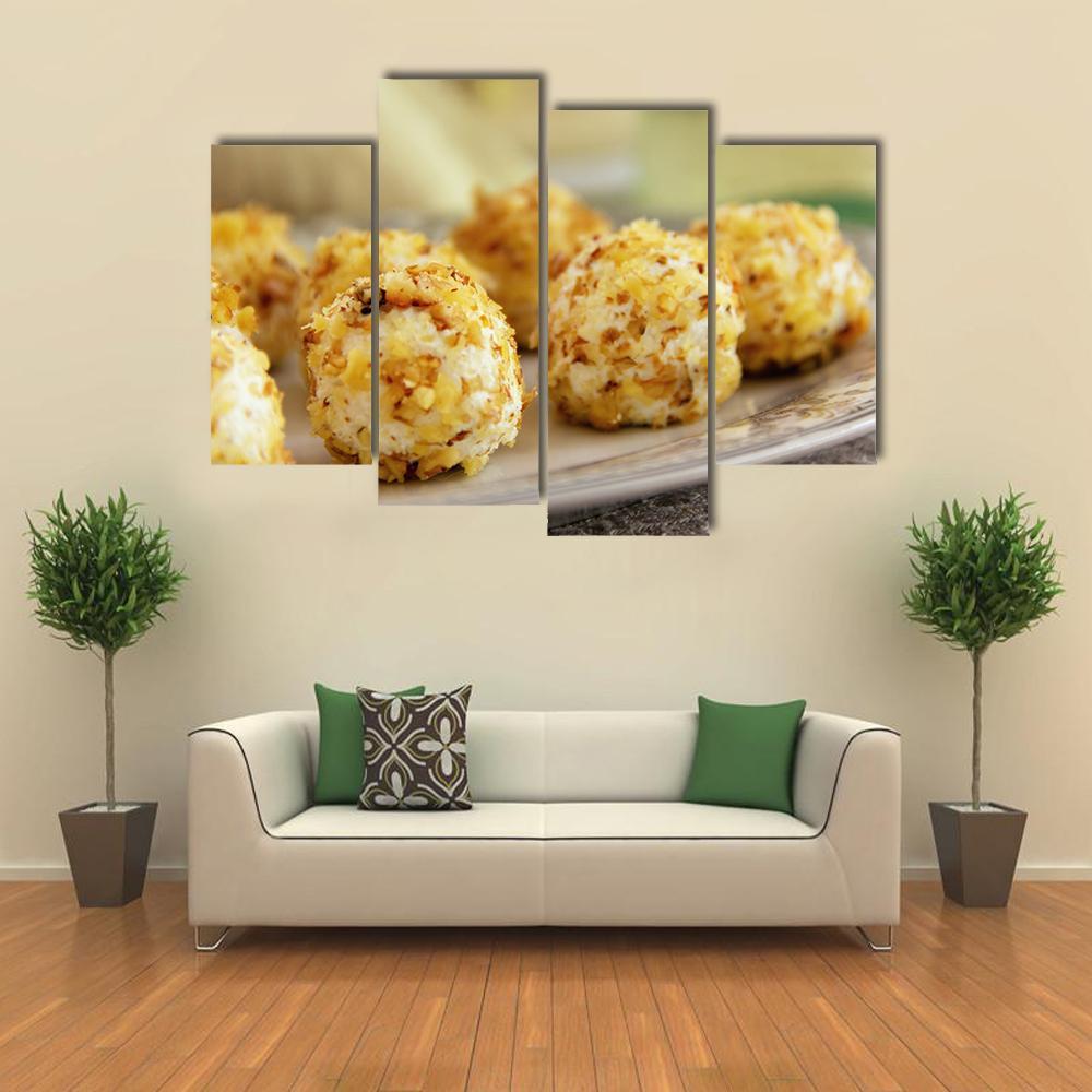 Goat Cheese Balls Canvas Wall Art-4 Pop-Gallery Wrap-50" x 32"-Tiaracle