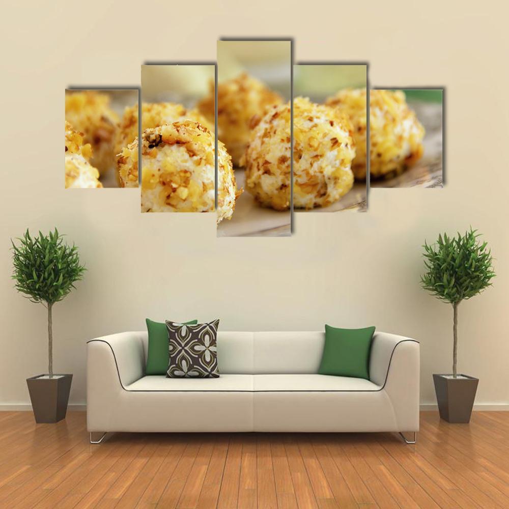 Goat Cheese Balls Canvas Wall Art-4 Pop-Gallery Wrap-50" x 32"-Tiaracle