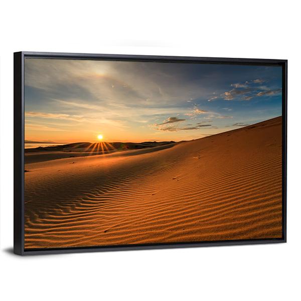 Gobi Desert In Mongolia Canvas Wall Art-3 Horizontal-Gallery Wrap-25" x 16"-Tiaracle