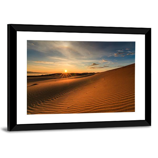 Gobi Desert In Mongolia Canvas Wall Art-3 Horizontal-Gallery Wrap-25" x 16"-Tiaracle