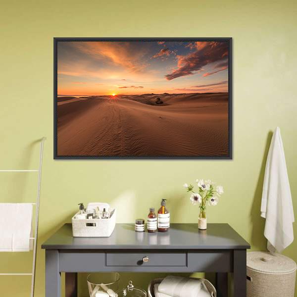 Gobi Desert Canvas Wall Art-3 Horizontal-Gallery Wrap-25" x 16"-Tiaracle