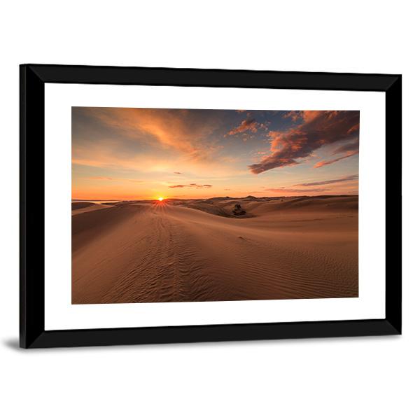 Gobi Desert Canvas Wall Art-3 Horizontal-Gallery Wrap-25" x 16"-Tiaracle