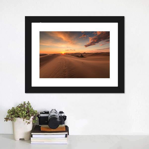 Gobi Desert Canvas Wall Art-3 Horizontal-Gallery Wrap-25" x 16"-Tiaracle