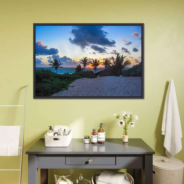 God Of Winds Temple Canvas Wall Art-1 Piece-Floating Frame-24" x 16"-Tiaracle