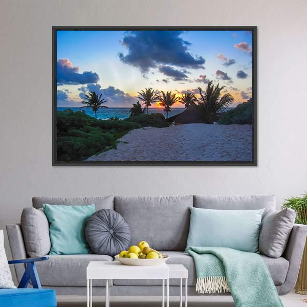 God Of Winds Temple Canvas Wall Art-3 Horizontal-Gallery Wrap-25" x 16"-Tiaracle