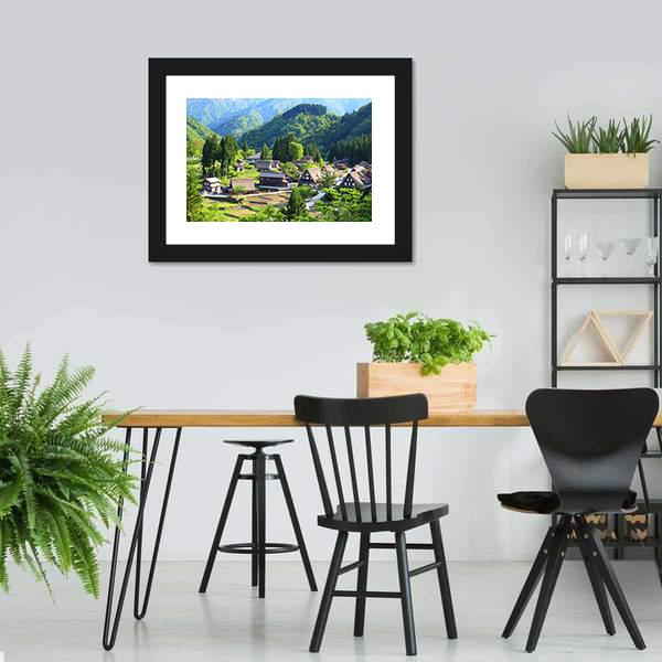 Gokayama Toyama Japan Canvas Wall Art-5 Horizontal-Gallery Wrap-22" x 12"-Tiaracle