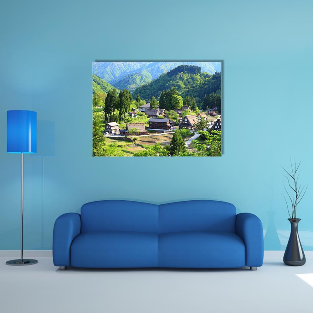 Gokayama Toyama Japan Canvas Wall Art-5 Horizontal-Gallery Wrap-22" x 12"-Tiaracle