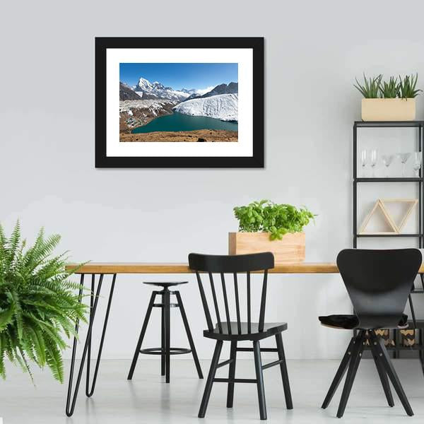 Gokyo Lake Nepal Panoramic Canvas Wall Art-1 Piece-36" x 12"-Tiaracle