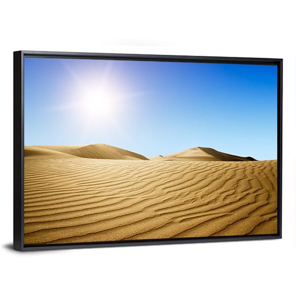 Gold Desert Canvas Wall Art-3 Horizontal-Gallery Wrap-25" x 16"-Tiaracle