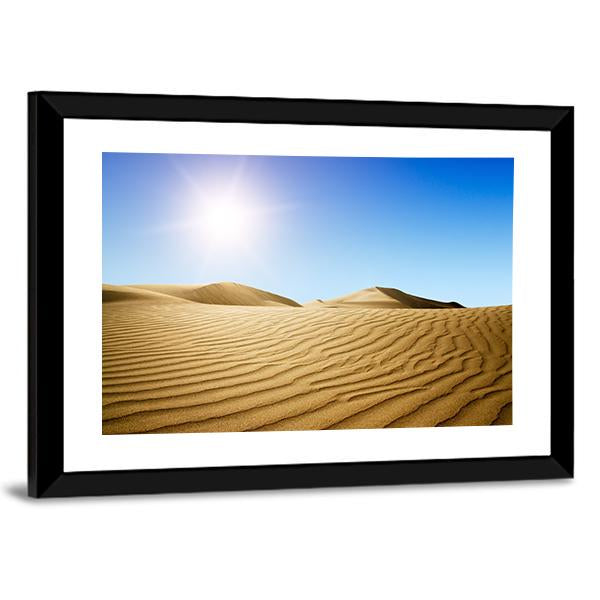 Gold Desert Canvas Wall Art-3 Horizontal-Gallery Wrap-25" x 16"-Tiaracle