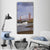 Golden Gate Bridge With Waves Vertical Canvas Wall Art-3 Vertical-Gallery Wrap-12" x 25"-Tiaracle