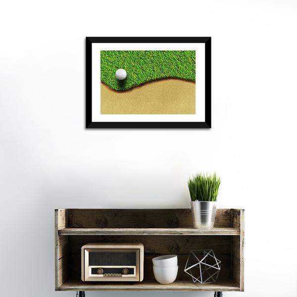 Golf Ball In Golf Courses Canvas Wall Art-1 Piece-Framed Print-20&quot; x 16&quot;-Tiaracle