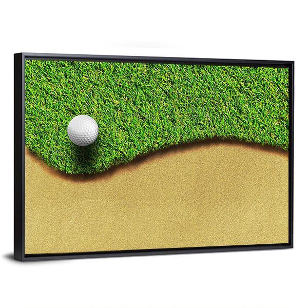 Golf Ball In Golf Courses Canvas Wall Art-3 Horizontal-Gallery Wrap-25&quot; x 16&quot;-Tiaracle