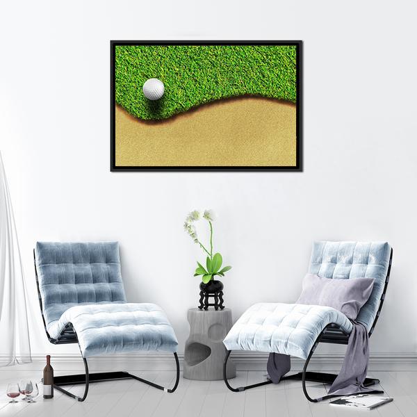 Golf Ball In Golf Courses Canvas Wall Art-3 Horizontal-Gallery Wrap-25&quot; x 16&quot;-Tiaracle