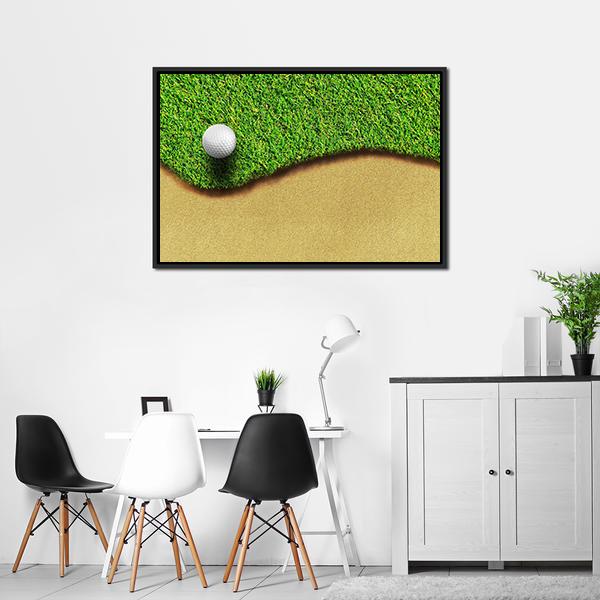 Golf Ball In Golf Courses Canvas Wall Art-3 Horizontal-Gallery Wrap-25&quot; x 16&quot;-Tiaracle