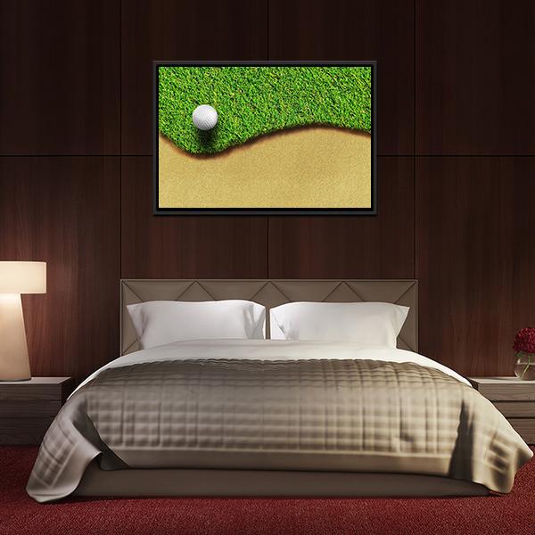 Golf Ball In Golf Courses Canvas Wall Art-3 Horizontal-Gallery Wrap-25&quot; x 16&quot;-Tiaracle