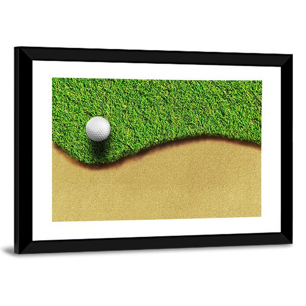 Golf Ball In Golf Courses Canvas Wall Art-3 Horizontal-Gallery Wrap-25&quot; x 16&quot;-Tiaracle