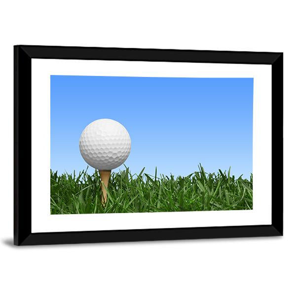 Golf Ball In Grass Canvas Wall Art-3 Horizontal-Gallery Wrap-25&quot; x 16&quot;-Tiaracle