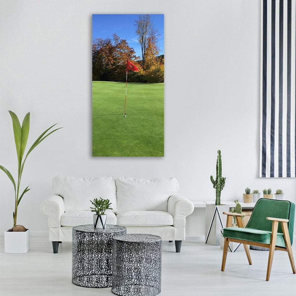 Golf Club Vertical Canvas Wall Art-1 Vertical-Gallery Wrap-12&quot; x 24&quot;-Tiaracle