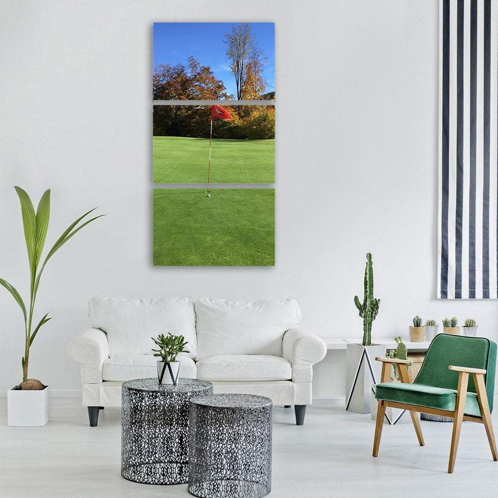 Golf Club Vertical Canvas Wall Art-3 Vertical-Gallery Wrap-12" x 25"-Tiaracle