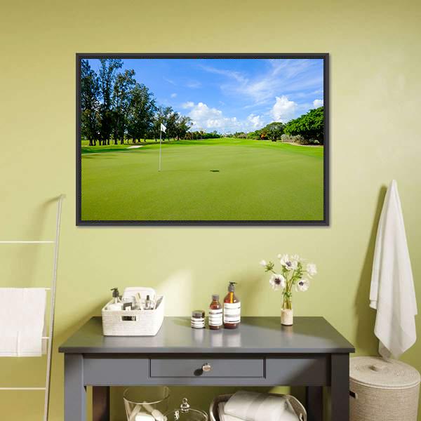 Golf Course Australia Canvas Wall Art-1 Piece-Floating Frame-24&quot; x 16&quot;-Tiaracle