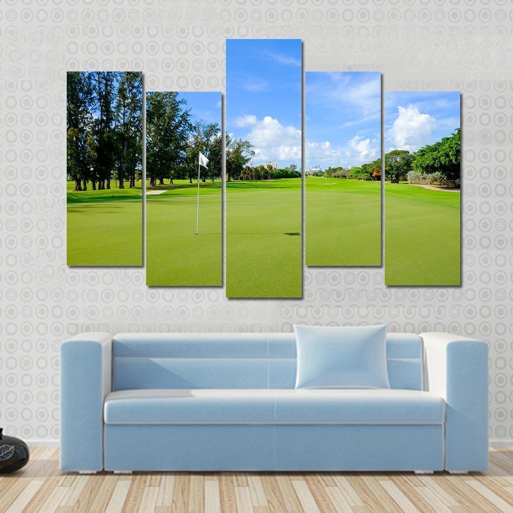 Golf Course Australia Canvas Wall Art-5 Pop-Gallery Wrap-47&quot; x 32&quot;-Tiaracle