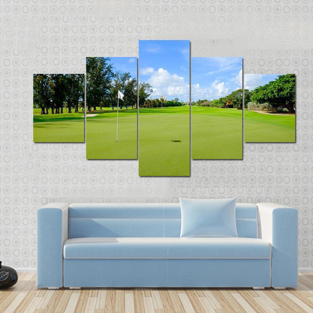 Golf Course Australia Canvas Wall Art-5 Star-Gallery Wrap-62&quot; x 32&quot;-Tiaracle