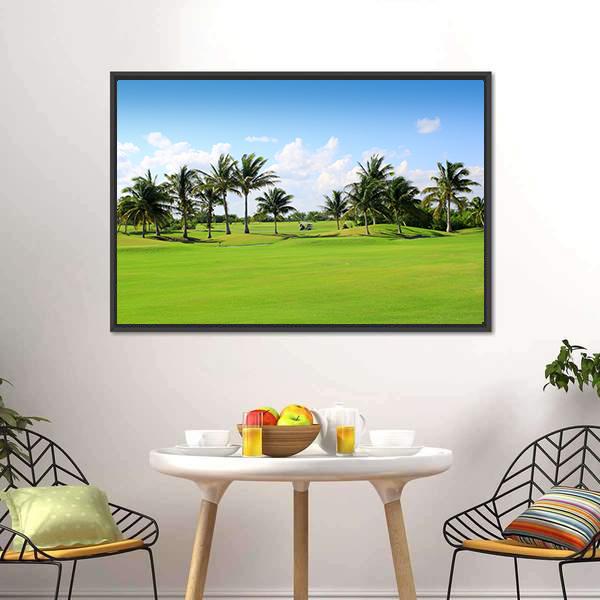 Golf Course In Mexico Canvas Wall Art-5 Horizontal-Gallery Wrap-22" x 12"-Tiaracle