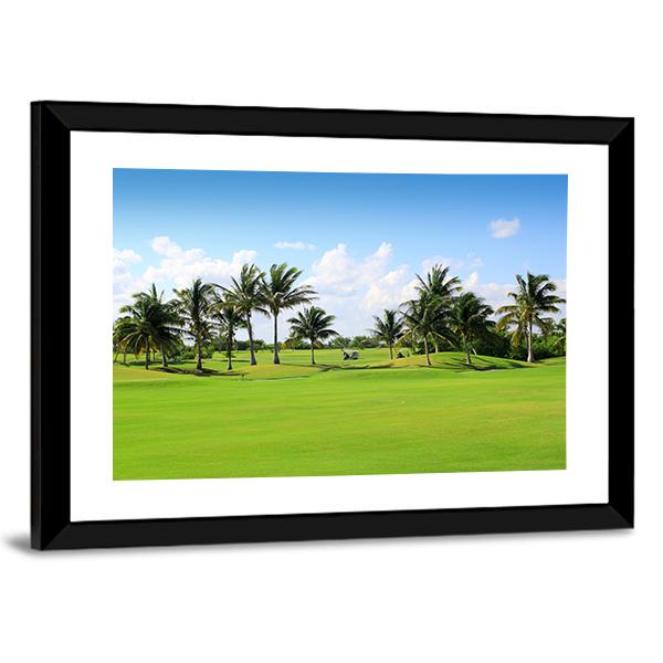 Golf Course In Mexico Canvas Wall Art-3 Horizontal-Gallery Wrap-25" x 16"-Tiaracle