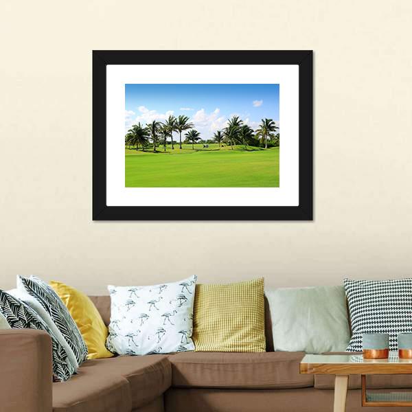 Golf Course In Mexico Canvas Wall Art-3 Horizontal-Gallery Wrap-25" x 16"-Tiaracle