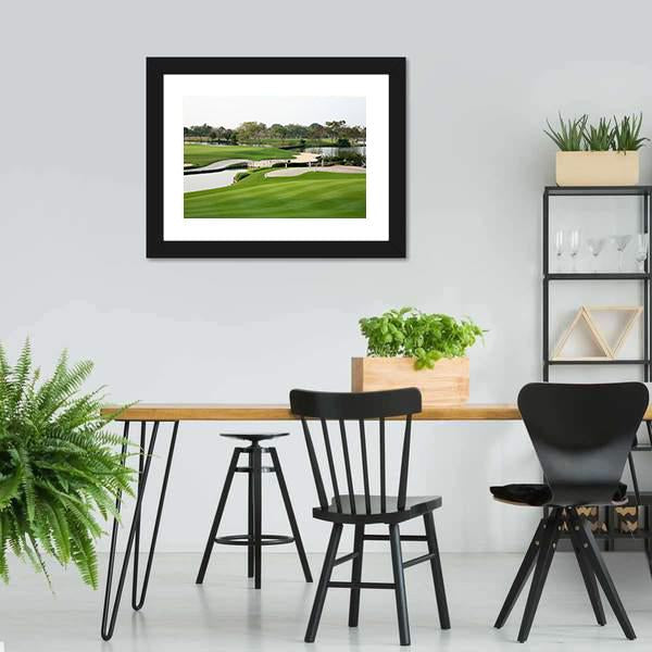 Golf Course Landscape Canvas Wall Art-3 Horizontal-Gallery Wrap-25" x 16"-Tiaracle