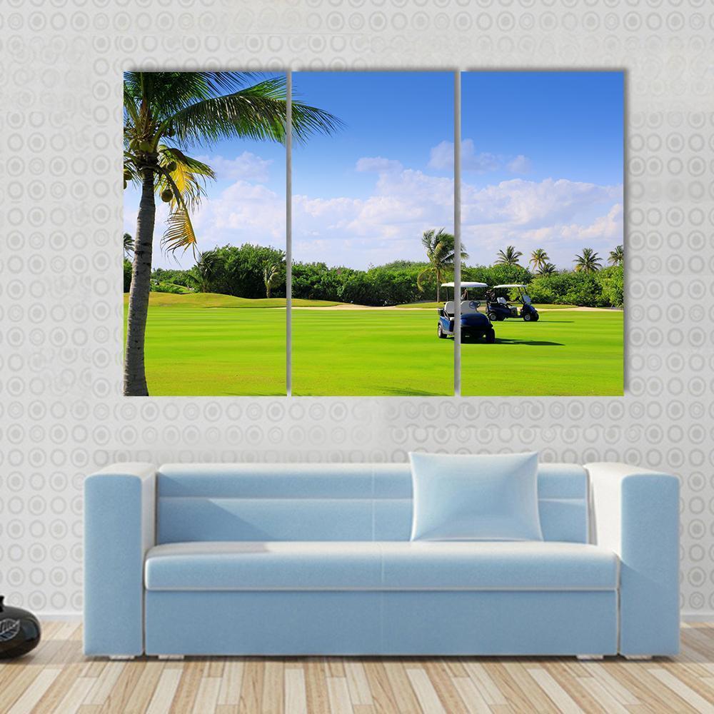 Golf Course Mexico Canvas Wall Art-3 Horizontal-Gallery Wrap-37&quot; x 24&quot;-Tiaracle