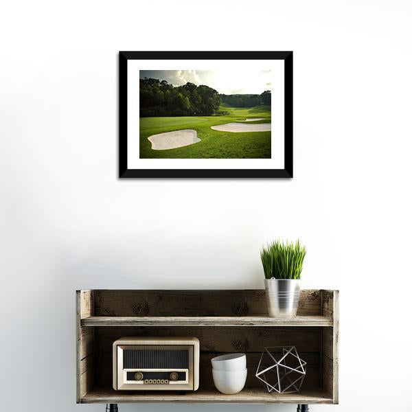 Golf Course Canvas Wall Art-1 Piece-Framed Print-20&quot; x 16&quot;-Tiaracle