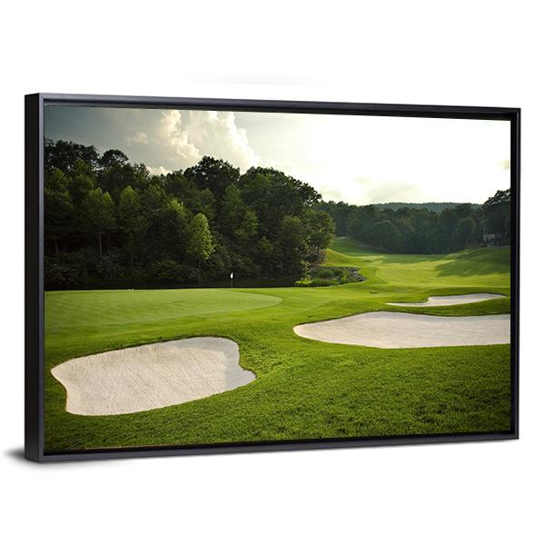 Golf Course Canvas Wall Art-3 Horizontal-Gallery Wrap-25&quot; x 16&quot;-Tiaracle