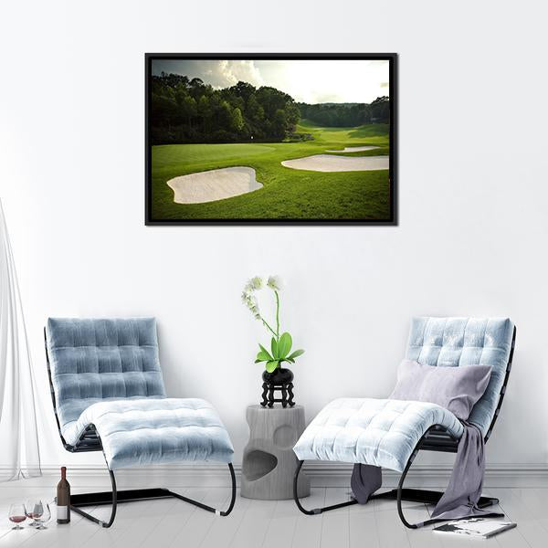 Golf Course Canvas Wall Art-3 Horizontal-Gallery Wrap-25&quot; x 16&quot;-Tiaracle