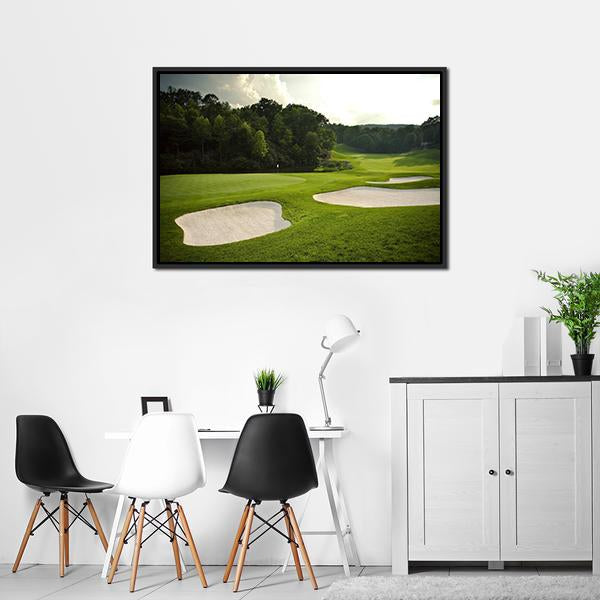 Golf Course Canvas Wall Art-3 Horizontal-Gallery Wrap-25&quot; x 16&quot;-Tiaracle
