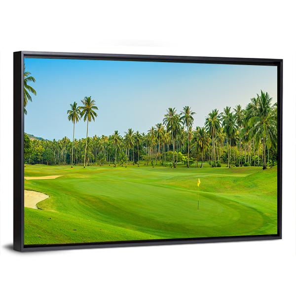 Golf Course On Koh Samui Canvas Wall Art-3 Horizontal-Gallery Wrap-25&quot; x 16&quot;-Tiaracle