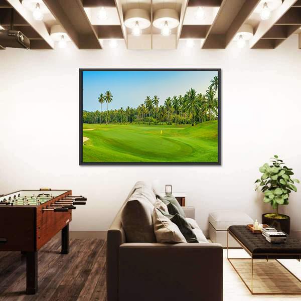 Golf Course On Koh Samui Canvas Wall Art-3 Horizontal-Gallery Wrap-25&quot; x 16&quot;-Tiaracle